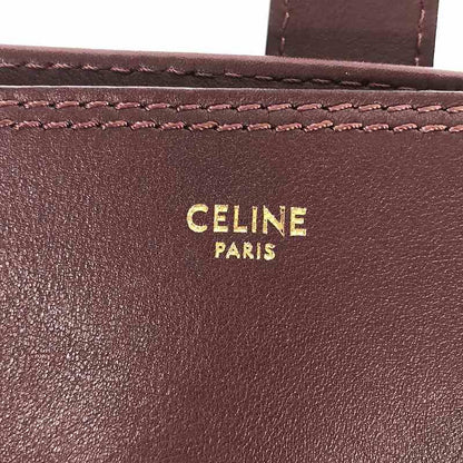 Celine Leather Shoulder Bag - Bordeaux - Women