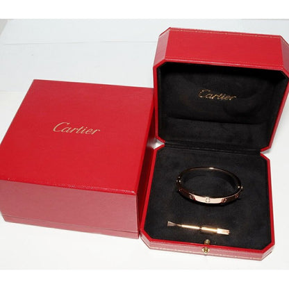 Cartier Bracelet Bangle 18K Pink Gold Love — view 3