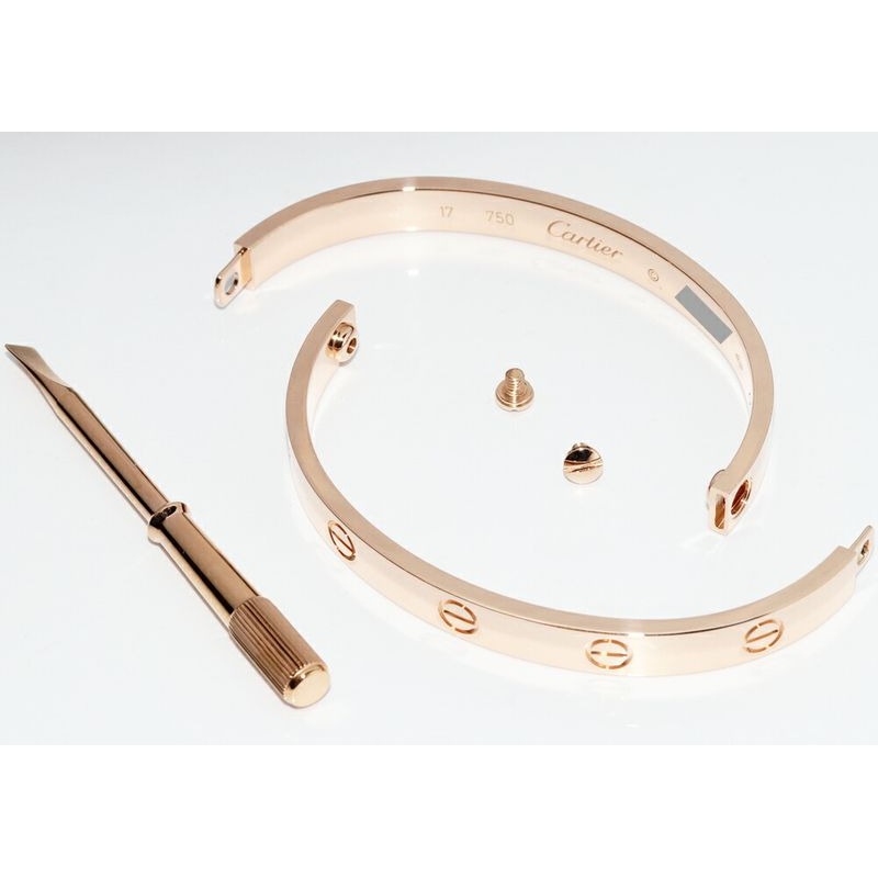 Cartier Bracelet Bangle 18K Pink Gold Love — view 4