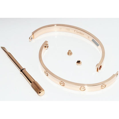 Cartier Bracelet Bangle 18K Pink Gold Love — view 4