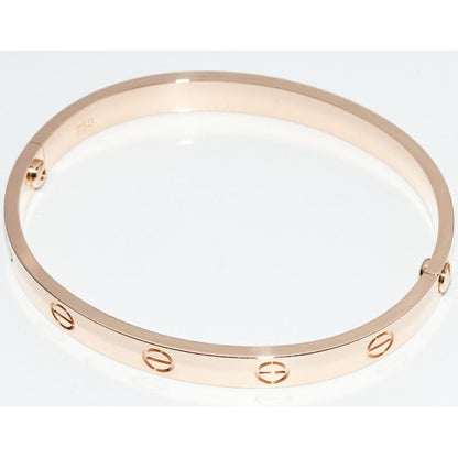 Cartier Bracelet Bangle 18K Pink Gold Love — view 6