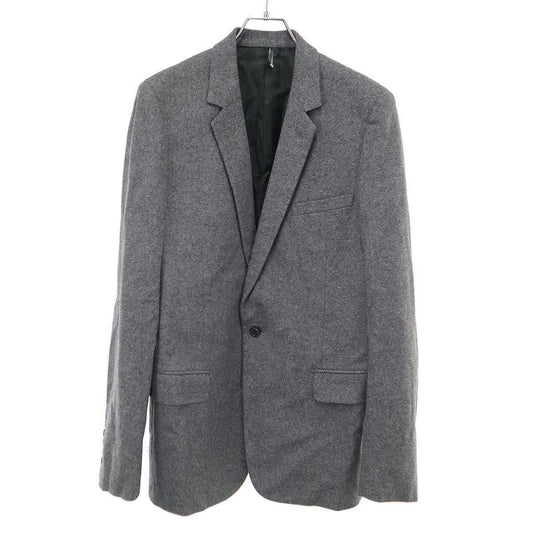 Dior Homme Wool Cashmere Flannel Jacket & Wide Pants Set Gray