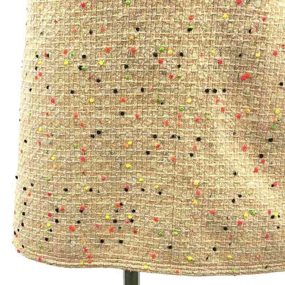 Chanel - Tweed Skirt - Tweed Slit Skirt - Fully Lined - 38 - Pink - Women's
