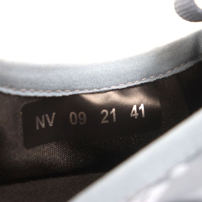  DIOR Homme Nylon Leather Oblique Padet Snow Slipper Slip-on Blue Grey 41 Made