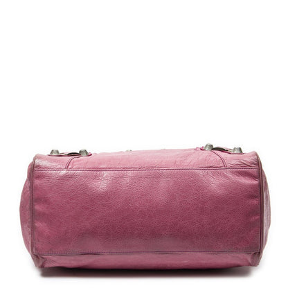 Balenciaga Giant 21 Mid Day Pink Damage Leather Shoulder Bag — view 6