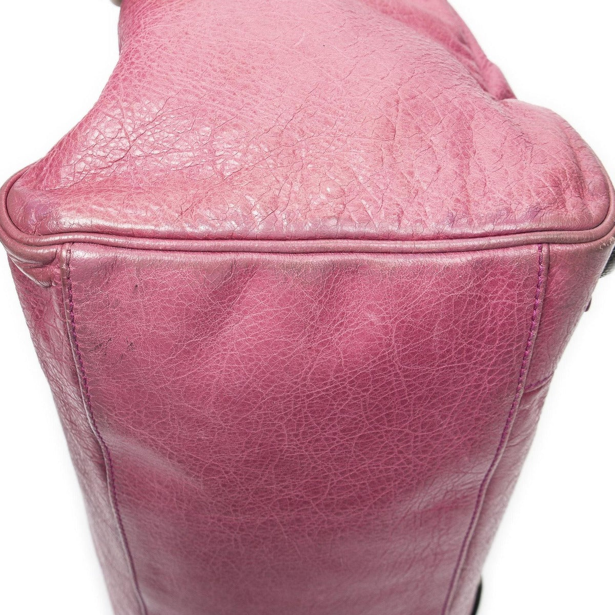 Balenciaga Giant 21 Mid Day Pink Damage Leather Shoulder Bag — view 7