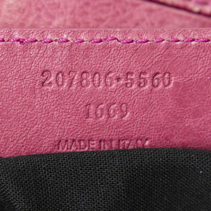 Balenciaga Giant 21 Mid Day Pink Damage Leather Shoulder Bag — view 10