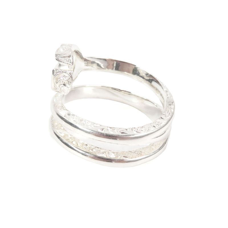 Gucci 770719 Double G Key Motif Ring Ring Ag925 Silver 18 Weight