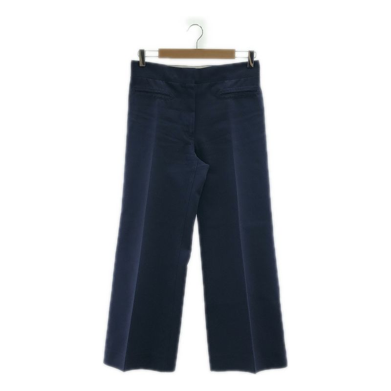 Celine - Phoebe Period Flared Bootcut Wide Slacks Pants - 36 - Dark Navy -