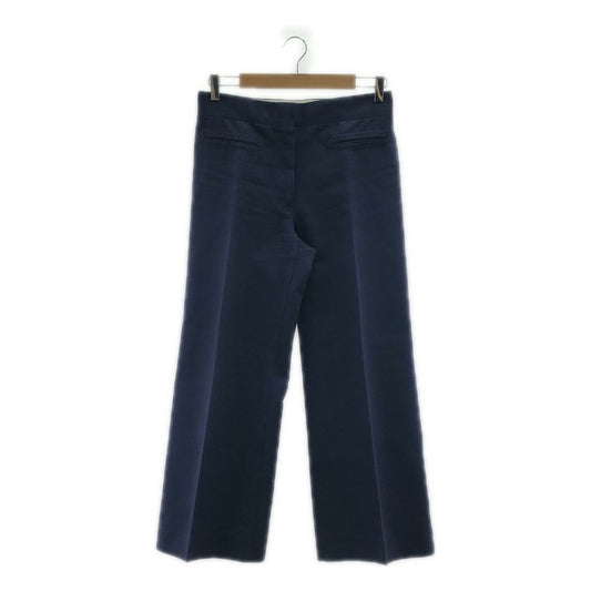 Celine - Phoebe Period Flared Bootcut Wide Slacks Pants - 36 - Dark Navy -