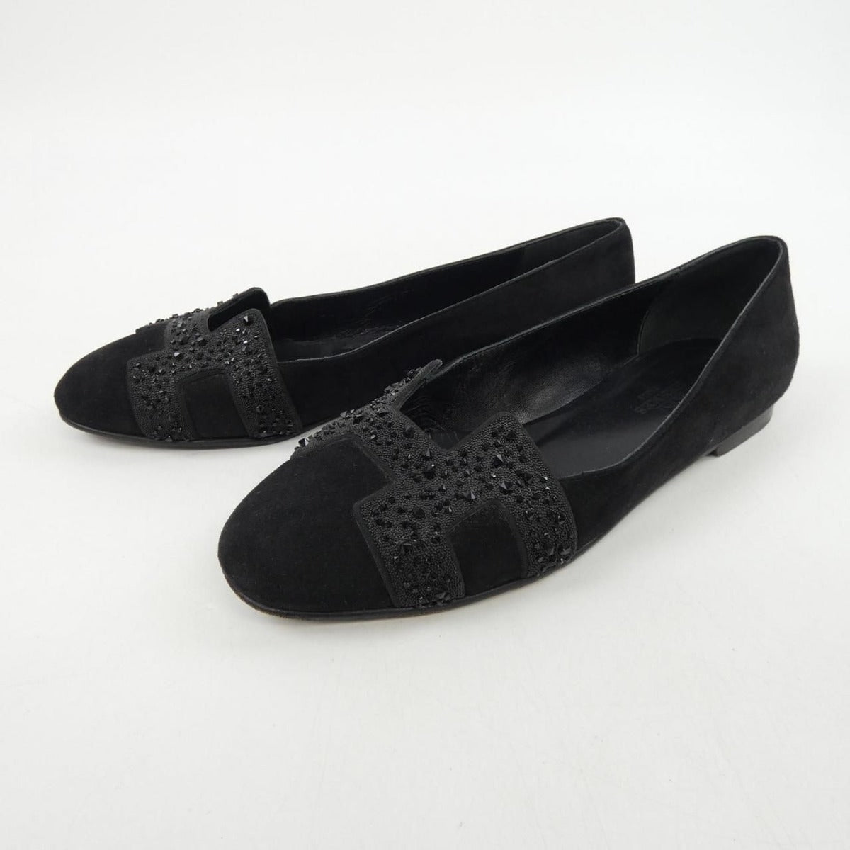 Hermes Flat Size 35 Black Shoes — view 3