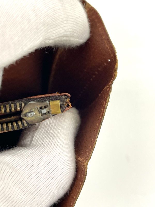 Louis Vuitton Monogram Long Wallet Brown Made In France