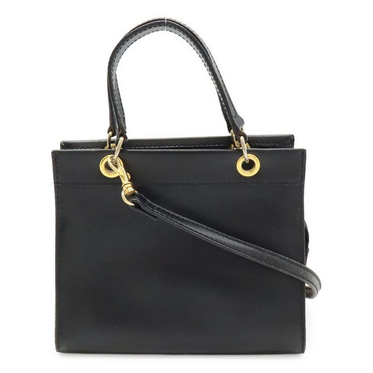 Celine Handbag Mini Bag 2-Way Shoulder Crossbody Leather Black Gold Hardware