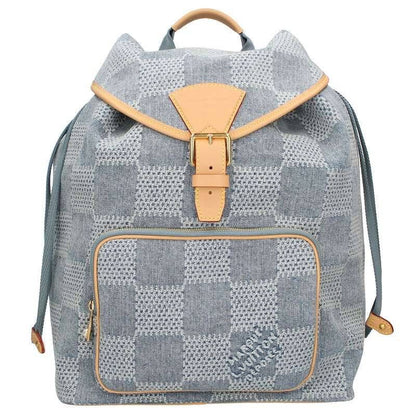 Louis Vuitton 24AW N40708 Montsouris Damier Denim Backpack For Men