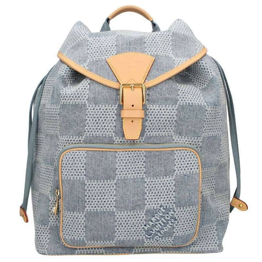 Louis Vuitton 24AW N40708 Montsouris Damier Denim Backpack For Men