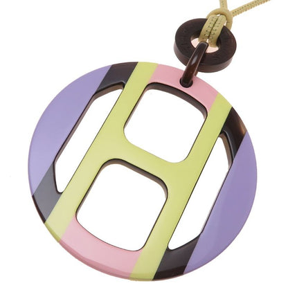 Hermes Necklace Leather Yellow