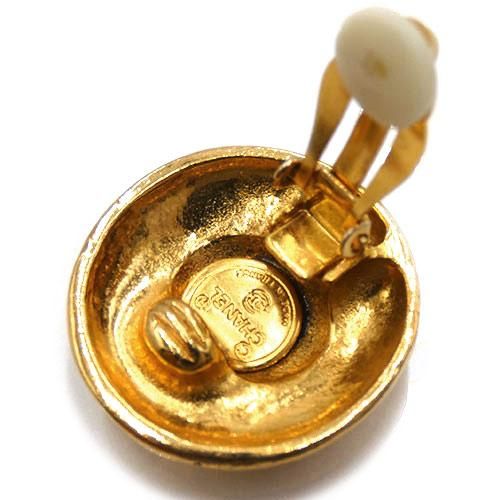 Chanel Coco Mark 1920-1989 GP Gold Earrings And Earrings 1920-1989