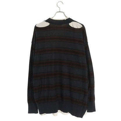 Balenciaga 25 AW T3401 Layered Border Sweatshirt Knit — view 2