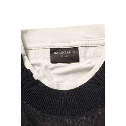 Balenciaga 25 AW T3401 Layered Border Sweatshirt Knit — view 3