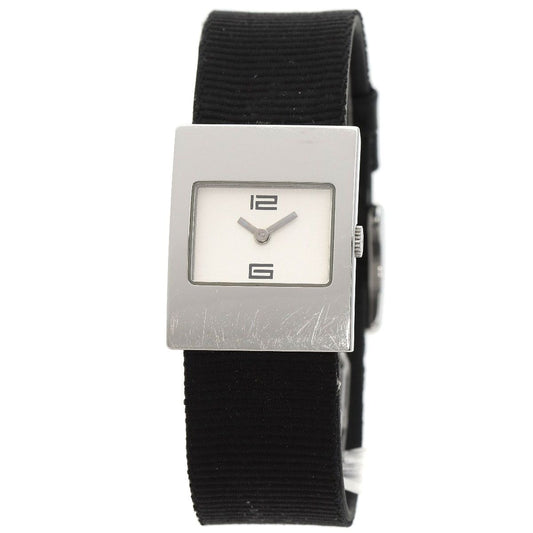 Gucci Square Face Watch SS Leather