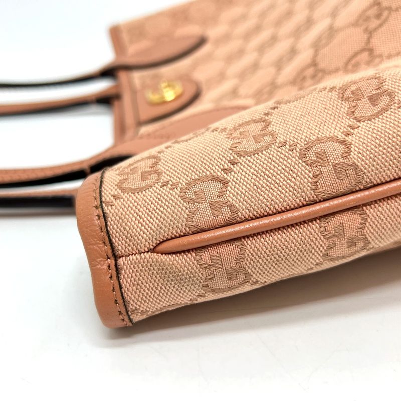 Gucci Tote Bag GG Canvas Ophidia GG Small 742102 GG Canvas Pink
