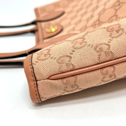Gucci Tote Bag GG Canvas Ophidia GG Small 742102 GG Canvas Pink