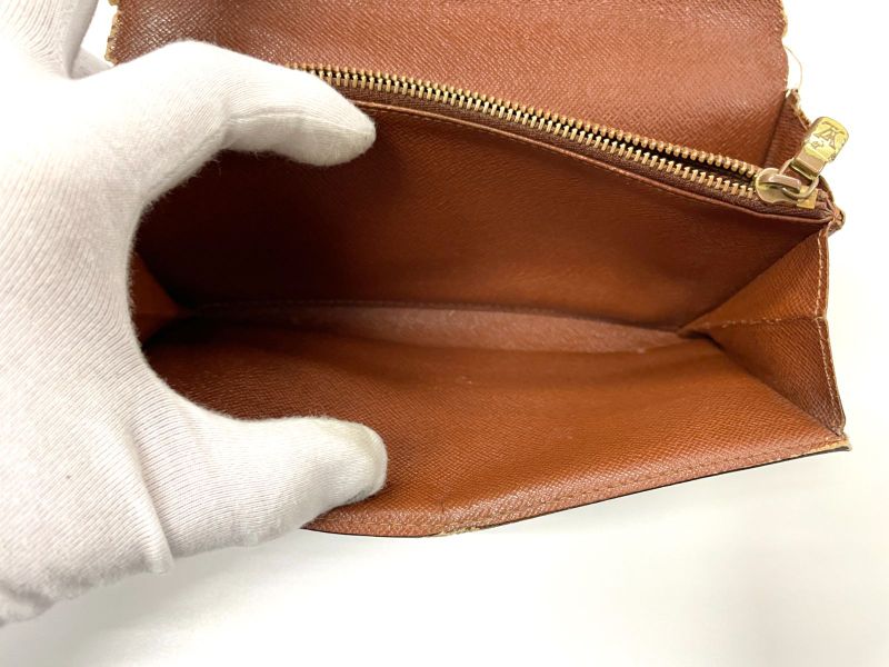 Louis Vuitton Monogram Pochette Portmonnaie Cles Di Long Wallet M61725 Brown