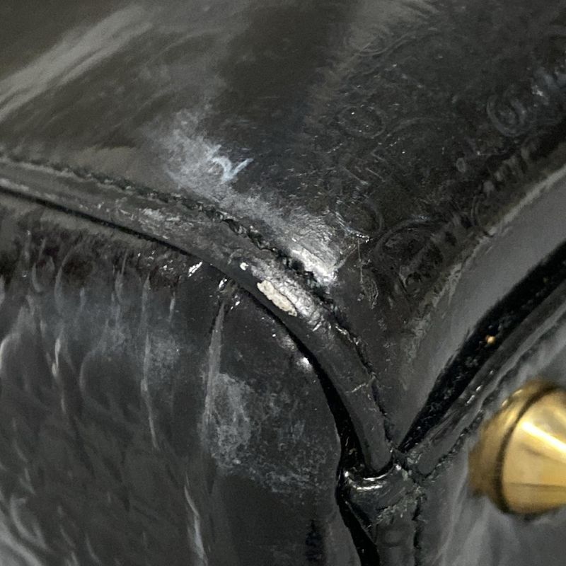 Dior/christian Dior Handbag Lady Dior Medium Bag Black Trotter Leather