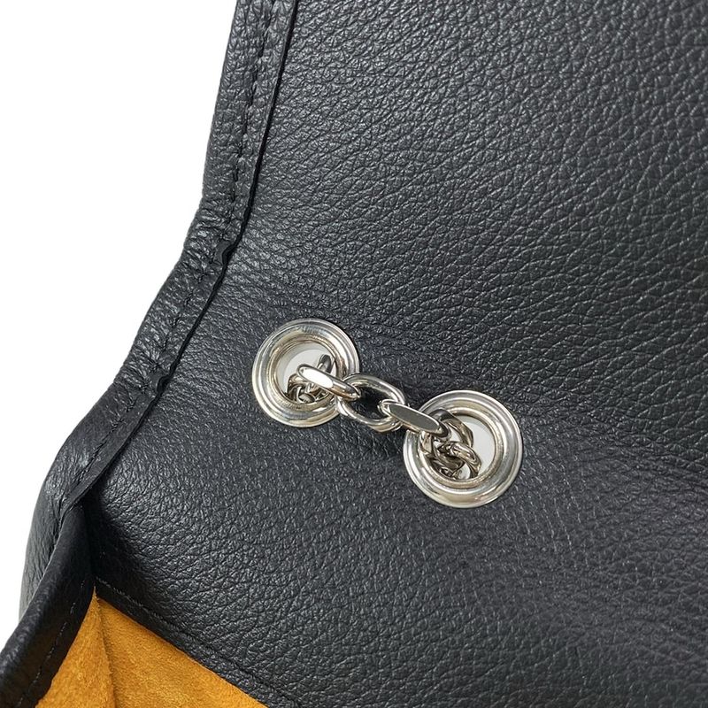 Goyard Shoulder Bag Alexandre Trois Black And Brown And White Chain Shoulder