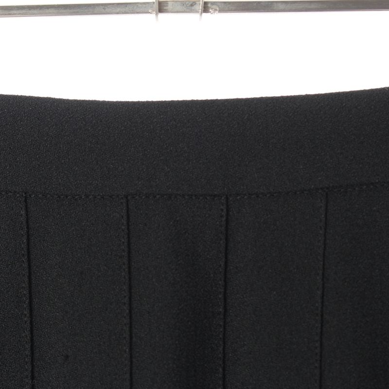 Celine 20SS Acetate Rayon Pleated Skirt 2j144865c Black 40