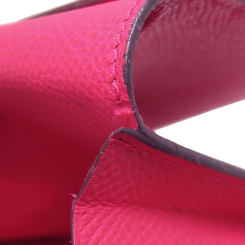 Hermes Bearn Souffle Silver Hardware Long Wallet With Coin Purse Epson Women