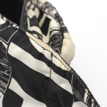 Prada Waist Bag Tessuto Comics Black Nylon Saffiano Leather — view 11