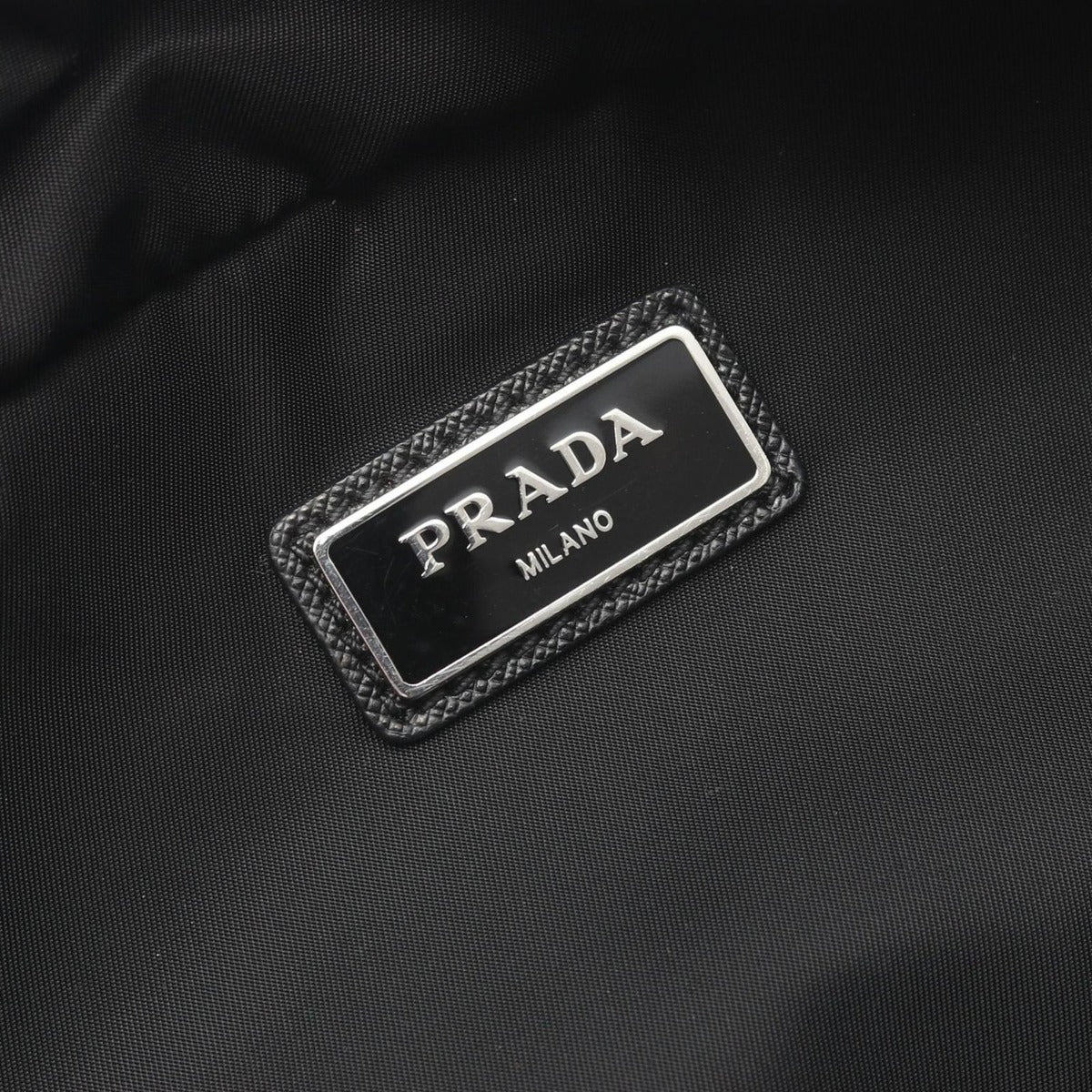 Prada Waist Bag Tessuto Comics Black Nylon Saffiano Leather — view 4