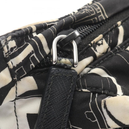 Prada Waist Bag Tessuto Comics Black Nylon Saffiano Leather — view 5