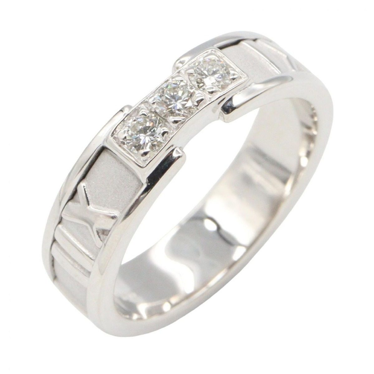 Tiffany & Co Ring Atlas Diamond 18k White Gold