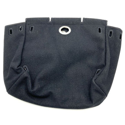 Hermes Yale Bag PM Canvas 2WAY Replaceable Shoulder Bag Handbag Black Ladies Men