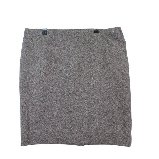 Hermes Gaultier Era Skirt Tight Mini Length Cashmere Blend Wool Angora 36 S Gray