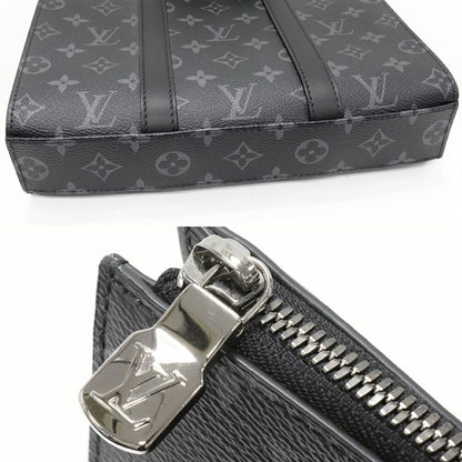 Louis Vuitton Hand Tote Shoulder Bag Monogram Eclipse Sac Placross 2WAY M46456