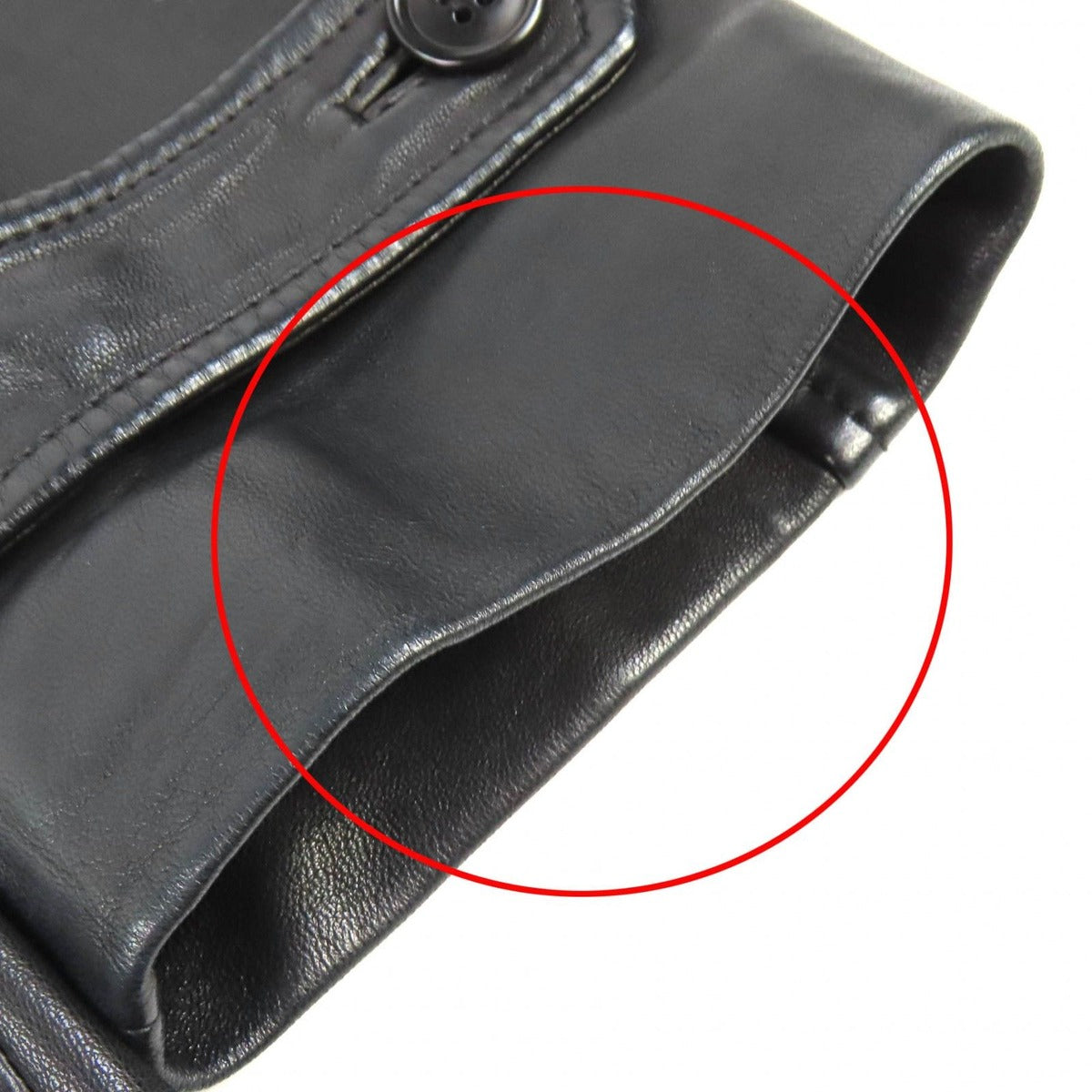 Loewe Anagram Embossed Logo Chin Strap Button Lamb Leather — view 14