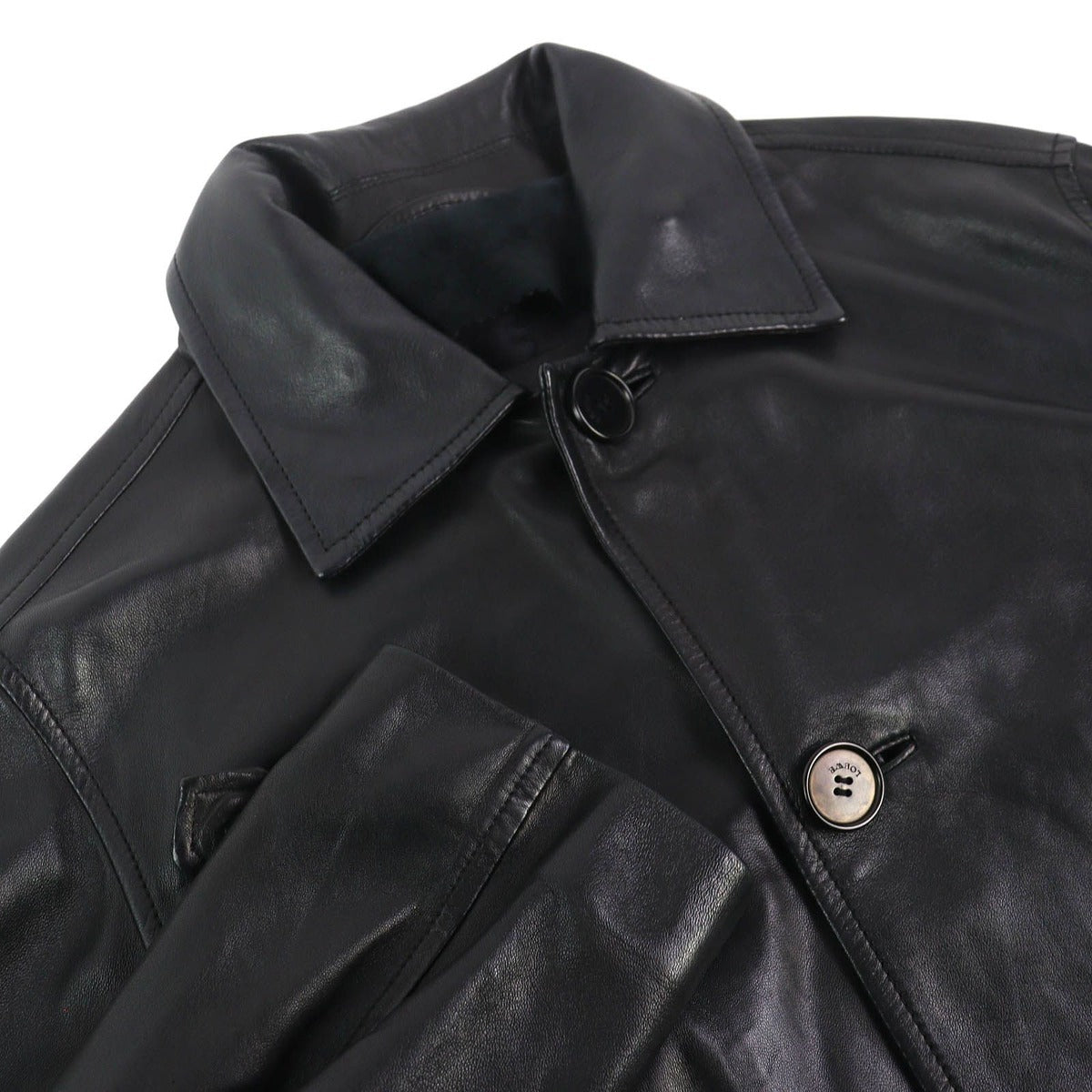 Loewe Anagram Embossed Logo Chin Strap Button Lamb Leather — view 7