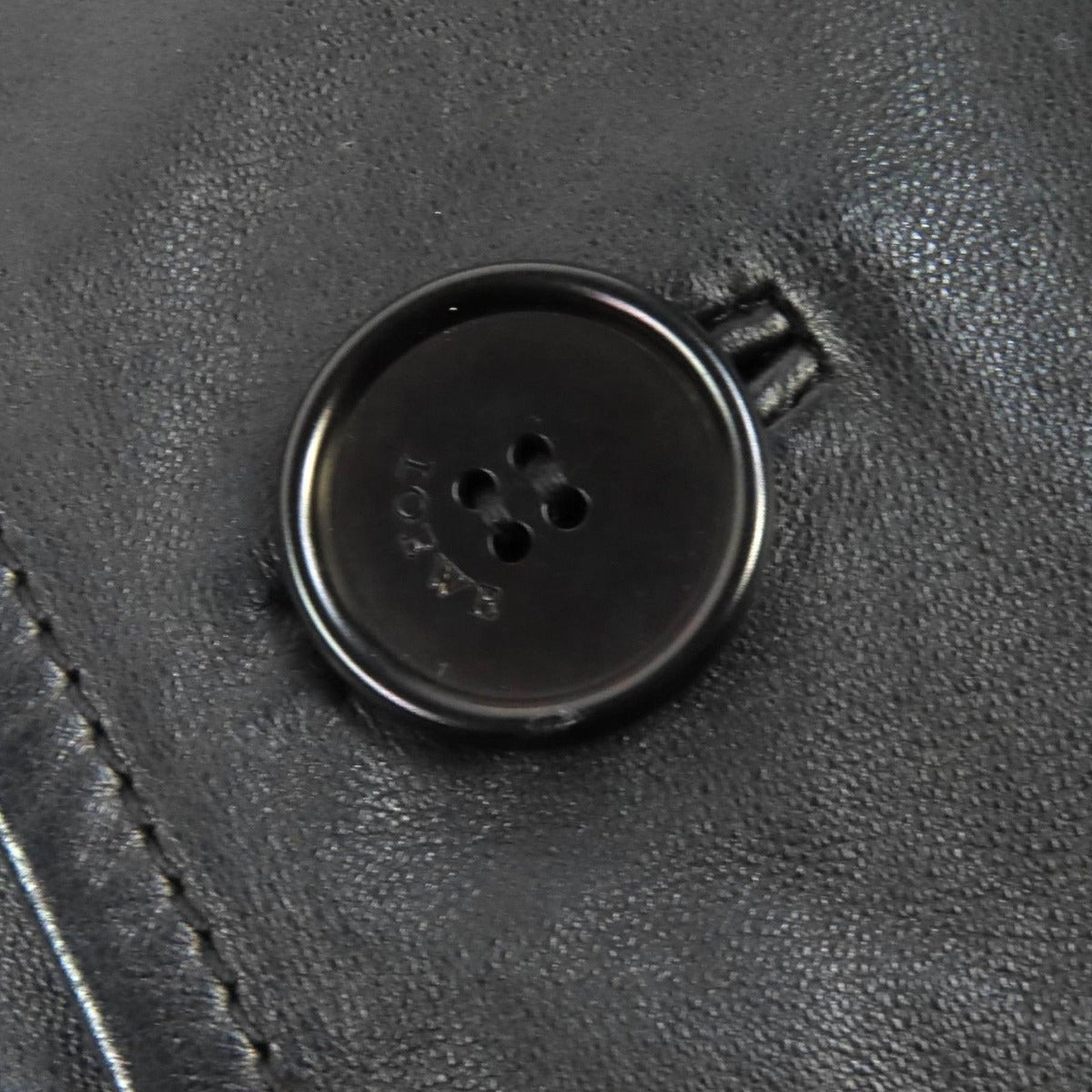 Loewe Anagram Embossed Logo Chin Strap Button Lamb Leather — view 8