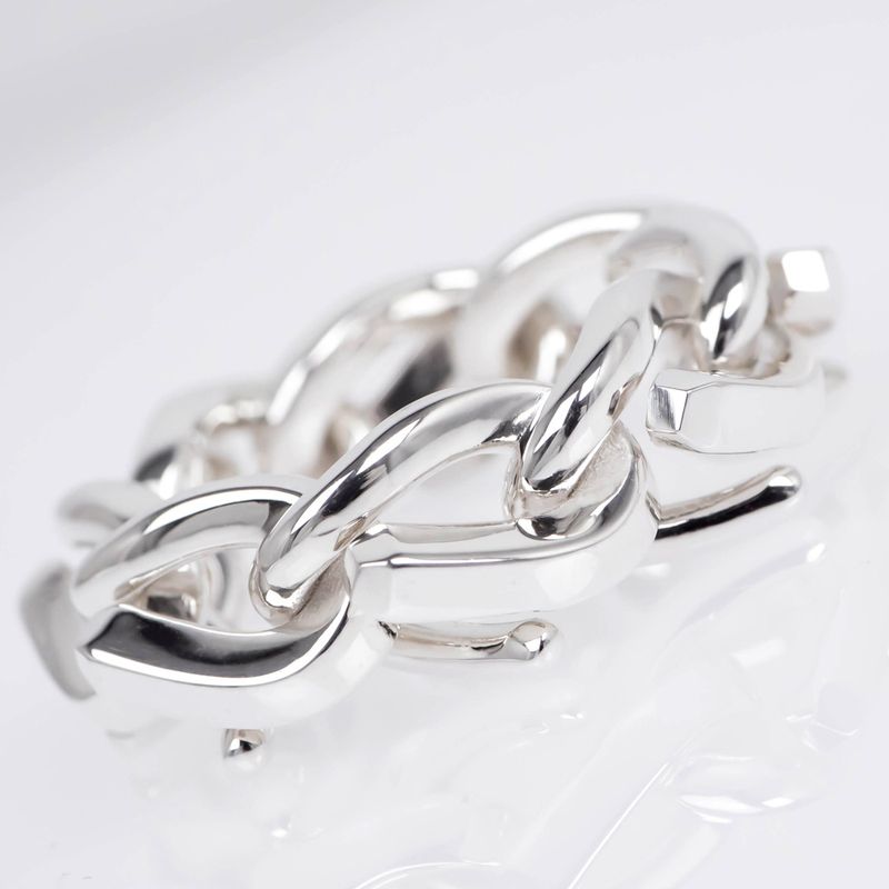 Tiffany & Co Forge Link Ring #50 Ag925 Silver SV Ring Jewelry Accessorie