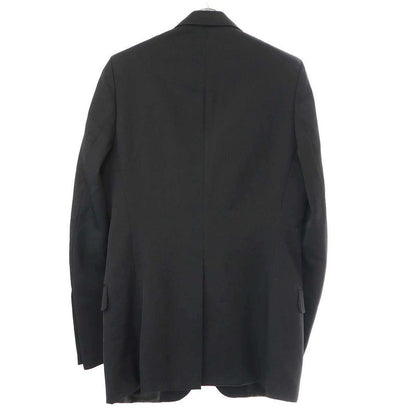 Dior Homme Dior Homme 2002aw Reflection Leather Trimmed Wool Long Jacket