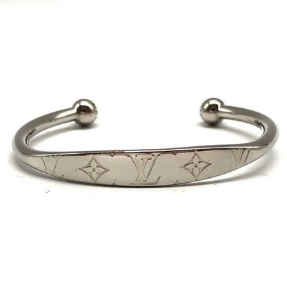 Louis Vuitton Jonk Monogram Bangle M64839 Bracelet Accessory Ladies Silver Used