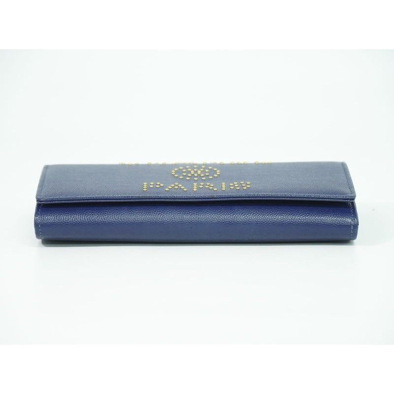 Chanel Deauville Studded Long Wallet Caviar — view 3