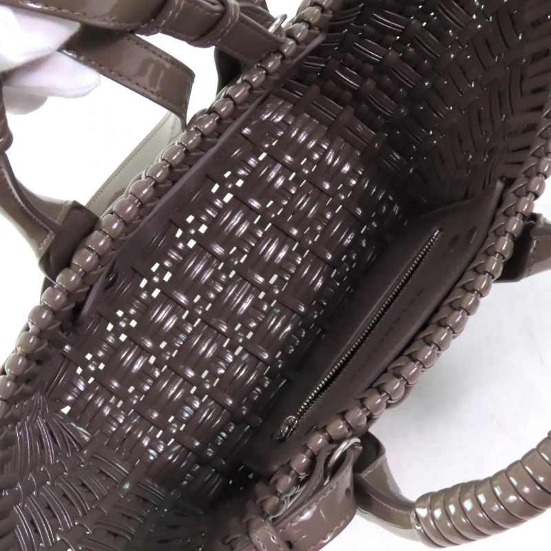 Balenciaga 671342 Bistro XS 2-way Basket Bag With Shoulder Grayish Storage With