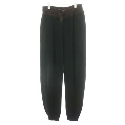 Loewe Anagram Sweatpants Jogger Pants Cotton Silk Blend Cashmere M Black