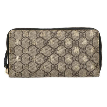 Gucci GG Split Mu Bee Round Fastener Wallet