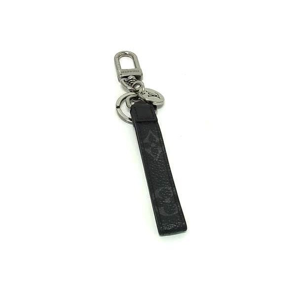 Louis Vuitton Key Holder Monogram Eclipse Porte Cles Dragonne Black Gray