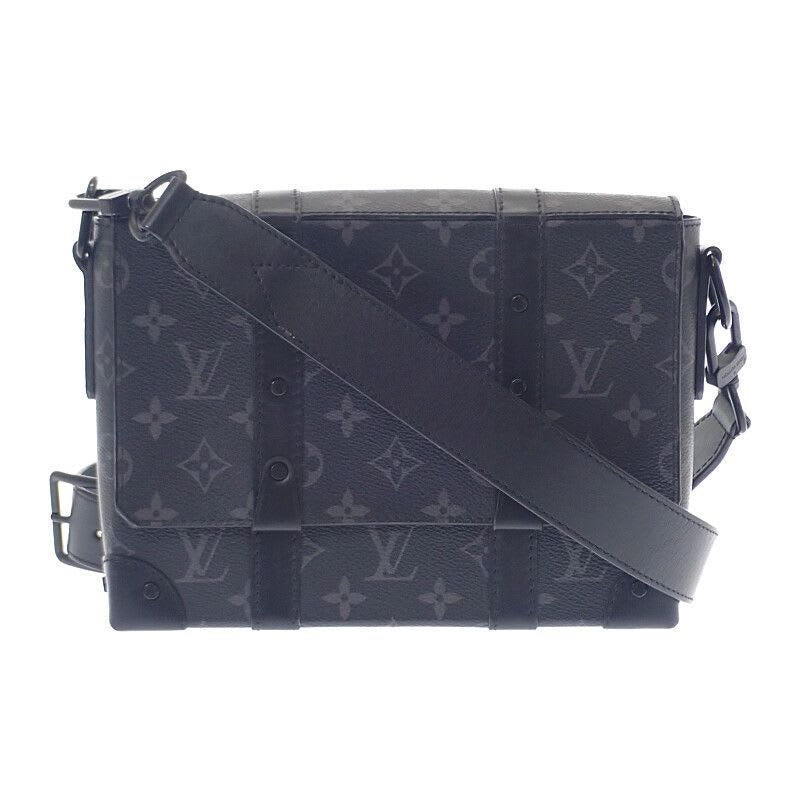 Louis Vuitton Trunk Messenger PM Shoulder Bag Monogram Canvas Black